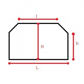 VIDRIO ESQUINAS<br> CORTADAS