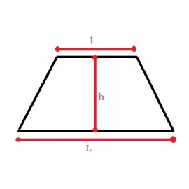 VIDRIO TRAPECIO ISOSCELES